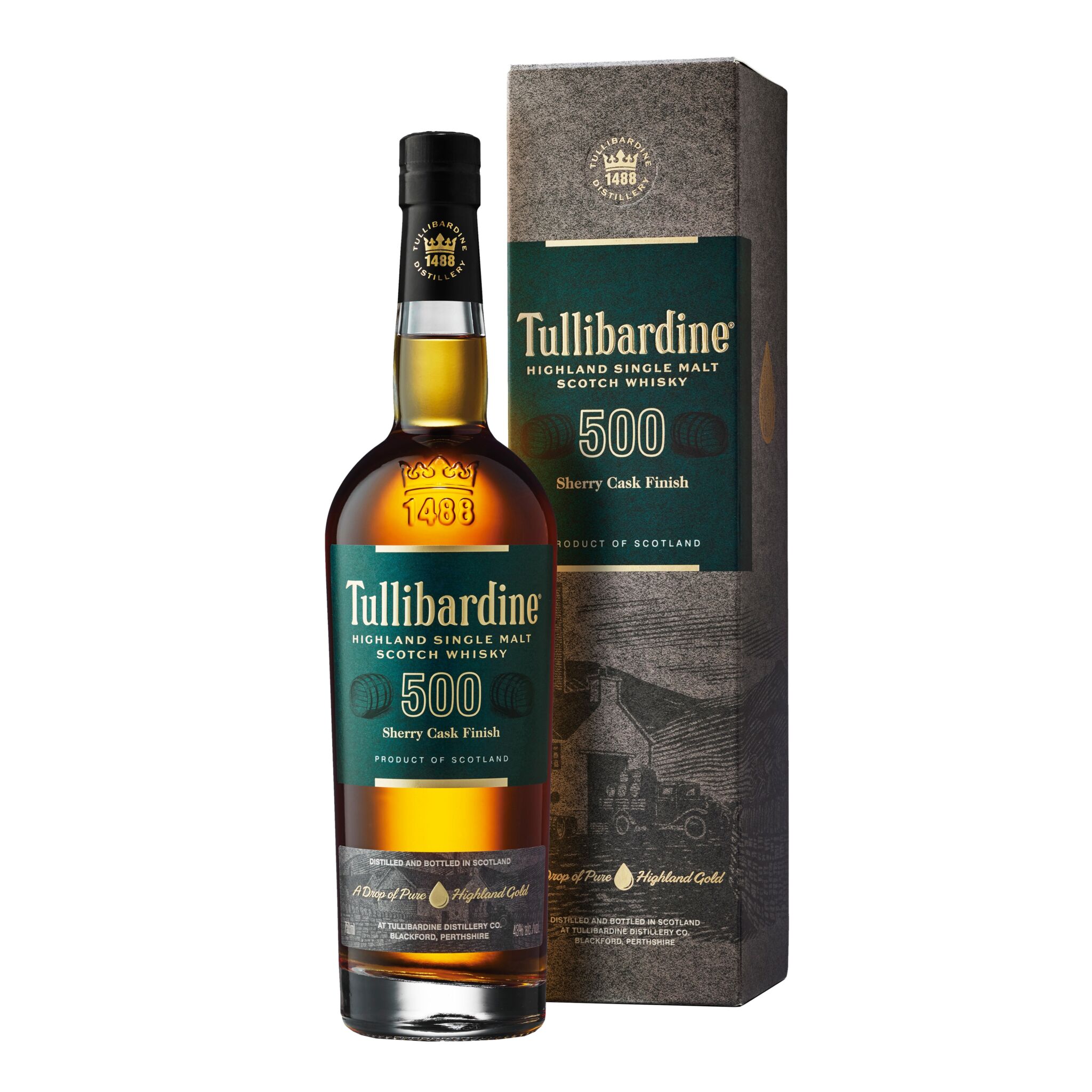 Whisky Tullibardine 500 Sherry Cask Finish 43%