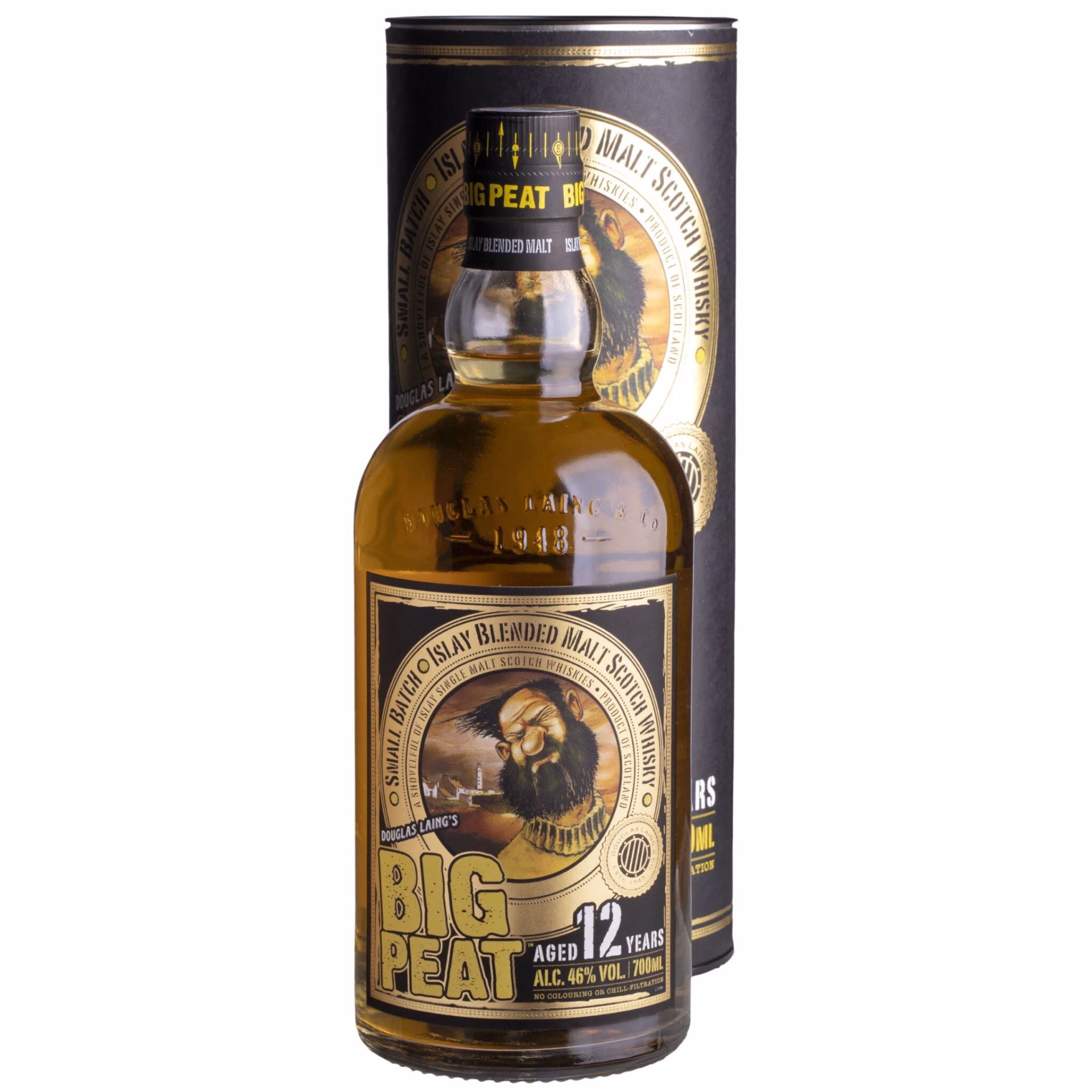 Whisky Big Peat 12Yo +Tubo 46%