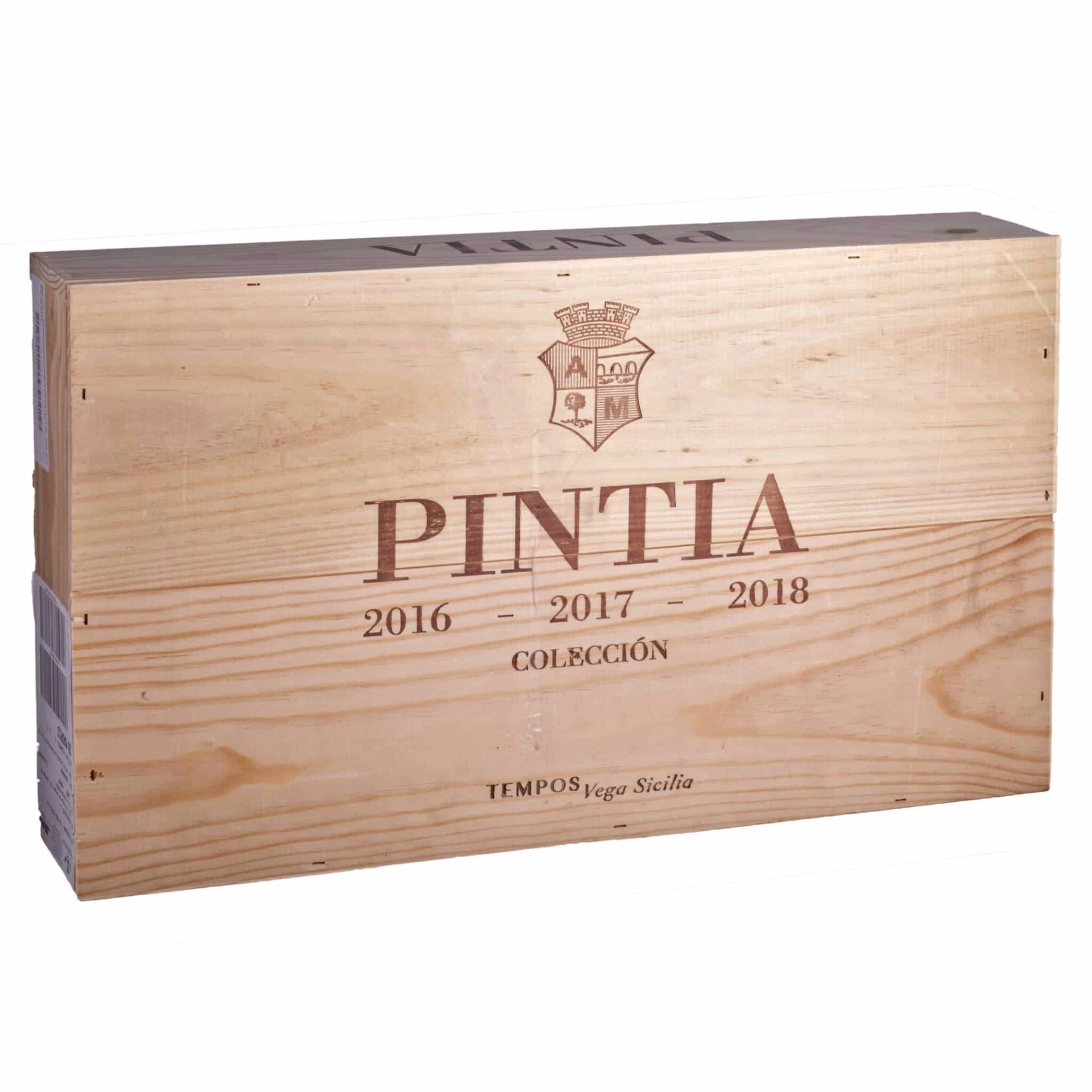 Edición Limitada Coleccionista Pintia 2016,2017,2018 caja 6 botellas