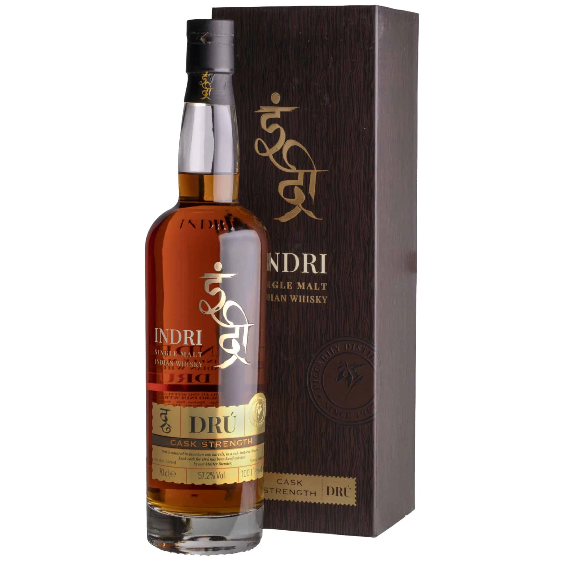 Whisky Indri Dru Cask Strength Single Malt Indian Whisky 57,2%