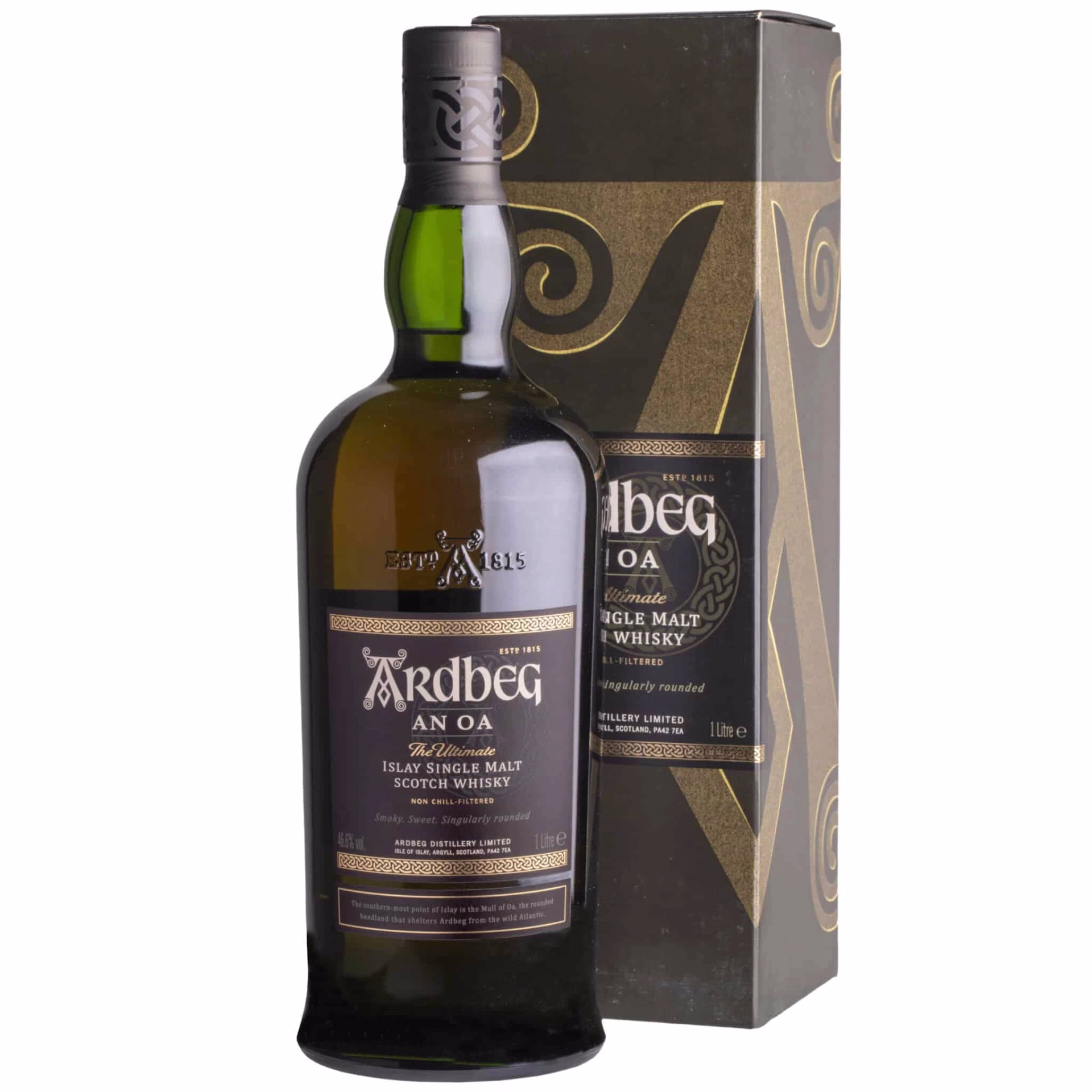 Whisky Ardbeg An Oa Islay Single Malt 1L 46,6%