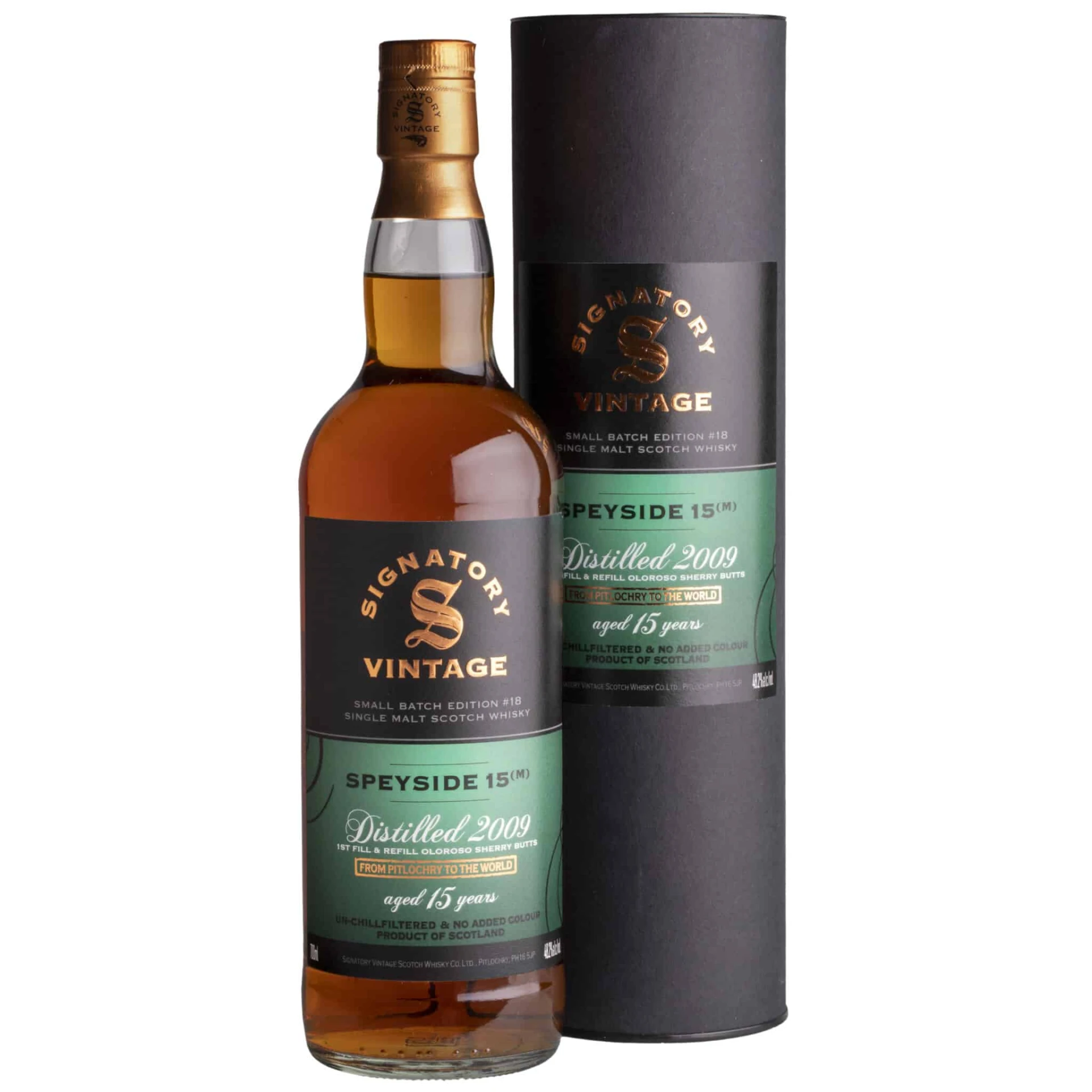 Whisky Speyside(M) Signatory 2009/2015 15YO Small Batch#18 Single Malt Scotch Whisky 48,2%