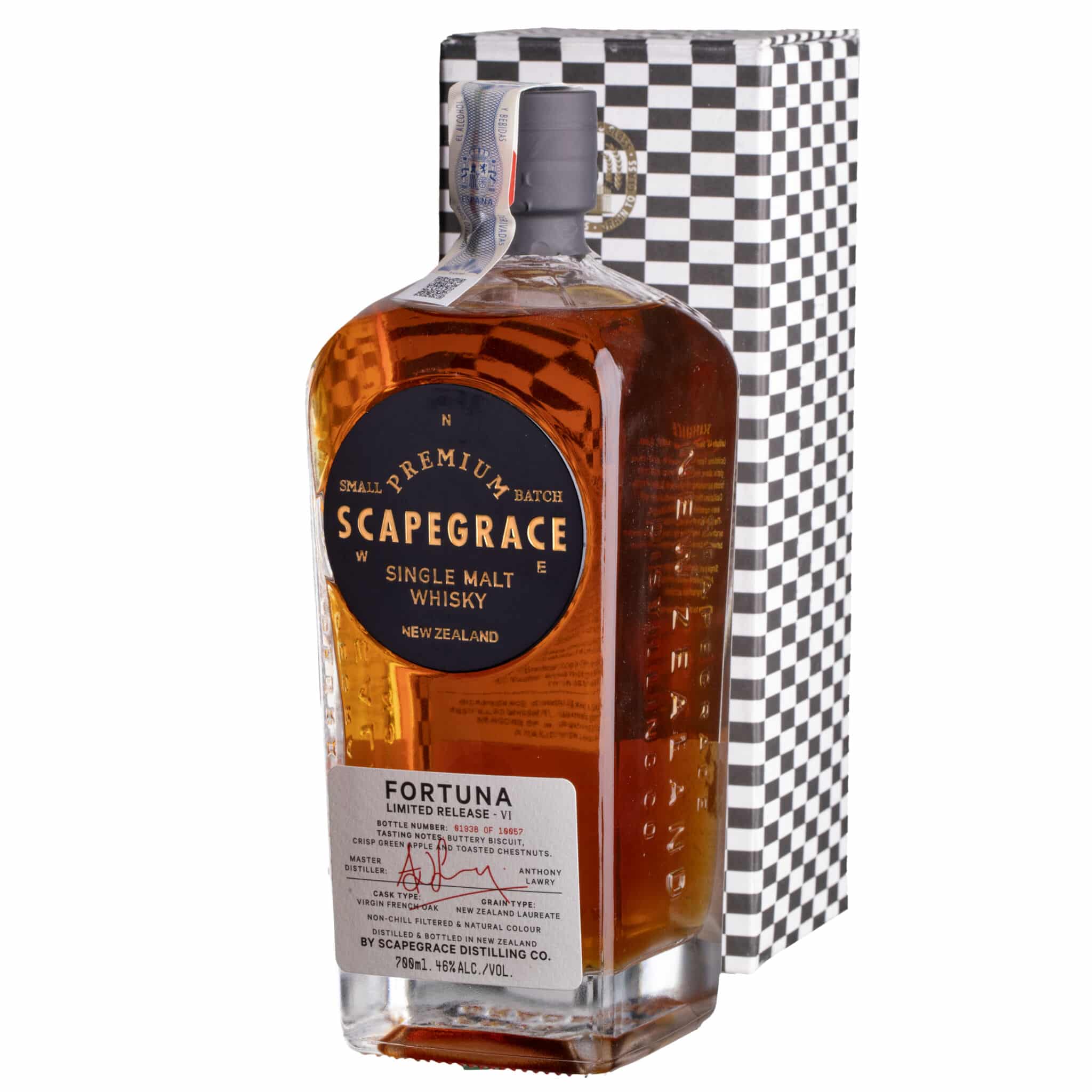 Whisky Scapegrace Fortuna VI New Zealand Whisky 46%